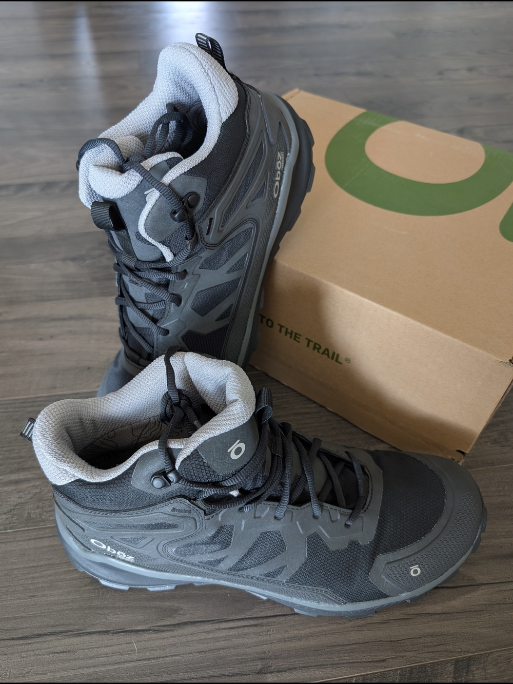 BRAND NEW Oboz Hiking Katabatic Mid B-Dry Waterproof Men's 11.5D Black Sea 46001